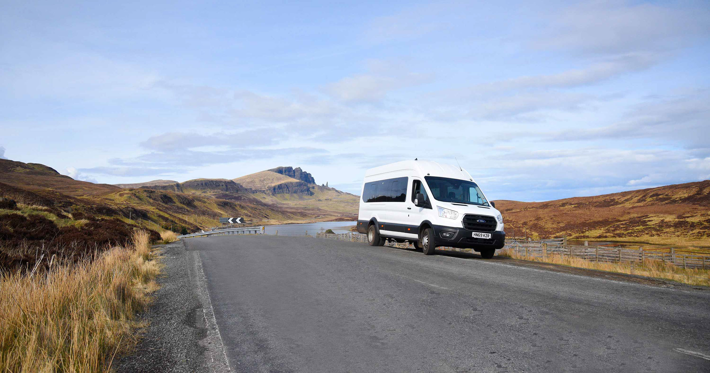 Enjoy a bus tour of the Isle of Skye with Skye Taxi Tours